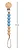 Prendedor De Chupeta Silicone E Bambu Azul - Buba - Imagem 4