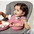 Babador de Silicone Pega Migalhas Rosa Piccolo - Infanti - Imagem 6