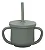 Copo Infantil Silicone 2 em 1 Canudo Snack Piccolo Verde Infanti - Imagem 2