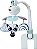 Móbile para Berço e Carrinho Tiny Love, Take Along, Black & White Decor - Imagem 1