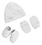 Kit Bebê Recém Nascido Rn Gorro Luva Sapatinho Pimpolho - Branco - Imagem 1