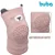 Joelheira Antiderrapante para Bebê Engatinhar Urso Rosa BUBA - Imagem 3