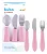 Kit 3 Talheres Buba Zoo Rosa - Buba - Imagem 1