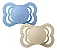 Chupetas Supreme Silicone Baunilha e Azul Céu Tam 2 kit 2 unid - Bibs - Imagem 3