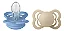 Chupetas Supreme Silicone Baunilha e Azul Céu Tam 2 kit 2 unid - Bibs - Imagem 2