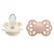 Chupetas Infinity Silicone Areia e Rosa Bebê Tam 1 Kit com 2 unid - Bibs - Imagem 2