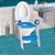 Redutor de Assento Sanitário com Degrau - Clingo Azul - Imagem 1