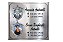 Placa em Inox com (2) duas fotos 30x30 - Imagem 1