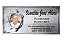 Placa em inox 15x30 com foto 6x8 - Imagem 1