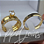 Kit Alianças + Solitário + Aparador - 3 Camadas de Ouro 18k - Imagem 4