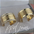 Par de Alianças Rosas (10mm) - Ouro 18k - Imagem 1