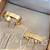 Par de Alianças Itália Diamantada (5mm) - Ouro 18k - Imagem 1