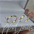 Par de Alianças Vivar Mix (3mm) - Ouro 18k - Imagem 6