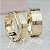 Par de Alianças Vivar Tiger (7mm) - Ouro 18k - Imagem 1