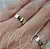 Par de Alianças Triade P. (5mm) -  Ouro 18k - Imagem 3