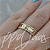 Par de Alianças Julios Plus em Ouro 18k (6mm) com Zircônias e Friso Central - Imagem 4