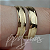 Par de Aliança Tradicional Maceio Mix (5mm) - Ouro 18k - Imagem 2
