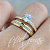 Kit casamento Itália (3mm) – Ouro 18k - Imagem 3