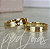 Par de Alianças Camélia (4mm) - Ouro 18k - Imagem 1