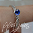Solitário Raven Color Azul - Prata 950 - Imagem 2