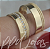 Par de Aliança Melin Catar (7mm) - Ouro 18k - Imagem 2