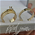 Kit de casamento Satturno (4mm) - Ouro 18k - Imagem 5