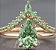 Conjunto Aneis Princesa Tiana - Ouro 18k - Imagem 1