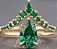 Conjunto Aneis Princesa merida - Ouro 18k - Imagem 1