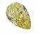 Diamante Cor Amarelo Lab-Grown Corte Pera Brilhante 2,03 ct - Imagem 1