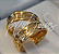 Par de Alianças Insp. Bruner (6mm) - Diamantes - Ouro 18k - Imagem 1