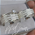 Kit de compromisso Andorra (8mm)- Prata 950 - Imagem 1
