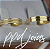 Par de Alianças Satturnos Mix (4mm) - Ouro 18k - Imagem 1