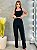 Conjunto Calca Pantalona e Cropped Jade Preto - Imagem 1