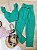 Conjunto Calca Clochard e Cropped Maite Verde Bandeira - Imagem 1