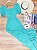 Vestido Longo Pipoca Manga Princesa Noemi Verde Tiffany - Imagem 1