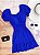 Vestido Manga Princesa Dandara Azul Bic - Imagem 1