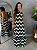 Vestido Longo Pandora Chevron Verde/Preto - Imagem 1