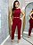 Conjunto Calca e Cropped Sibele Vermelho - Imagem 2