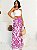 Conjunto Saia e Cropped Paty Estampado Fucsia - Imagem 2