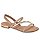 Sandalia Rasteira Beira Rio Flat Rosado/Nude - Imagem 1