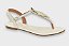 Rasteirinha Feminina Sandalia Rasteira Flat Vizzano Branco Off 6371374 - Imagem 1