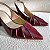 Scarpin Slingback Feminino Vinho Mariotta 20663 - Imagem 4