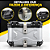 Baú 45l Aluminio Preto Bauleto Bagageiro Universal Com suporte - Imagem 2