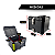 Baú 45l Aluminio Preto Bauleto Bagageiro Universal Com suporte - Imagem 2