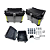 Baú 55L  Aluminio Prata Bauleto Bagageiro Universal Com suporte - Imagem 6