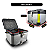 Baú 55L Aluminio Prata Bauleto Bagageiro Universal Com suporte - Imagem 3