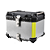 Baú 55L  Aluminio Prata Bauleto Bagageiro Universal Com suporte - Imagem 1
