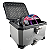 Baú 55L Aluminio Prata Bauleto Bagageiro Universal Com suporte - Imagem 1