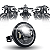Farol Led Moto Custom Olho Anjo Angel 6 Polegada Com Suporte - Imagem 4