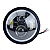Farol Led Moto Custom Olho Anjo Angel 6 Polegada Com Suporte - Imagem 3